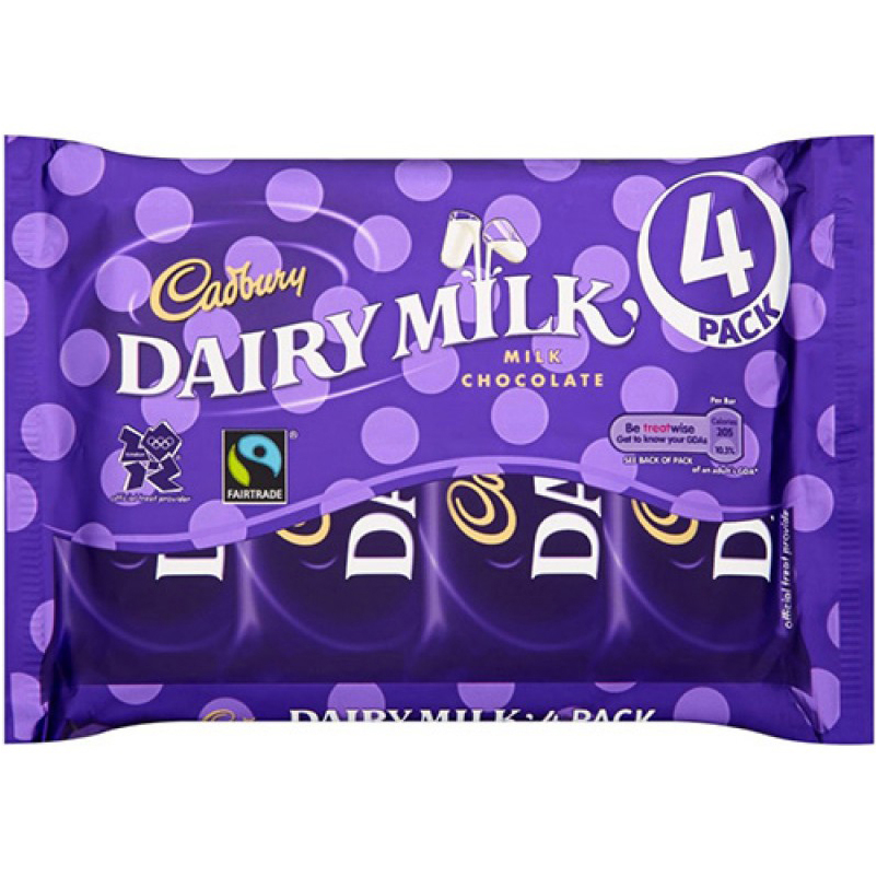 Buy Cadbury Dairy Milk 4pk PK14 Wholesale From Kadona Wholesale Ltd.