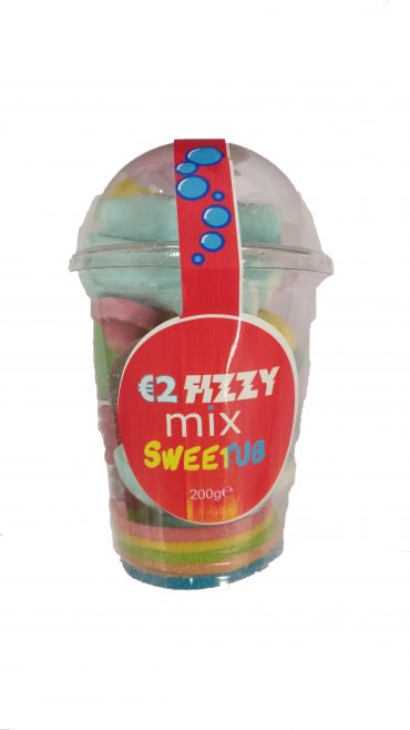 Buy €2 Fizzy Mix Sweet Tub 200g PK24 Wholesale From Kadona Wholesale Ltd.