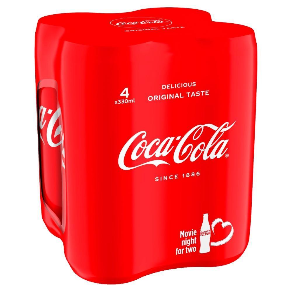 Buy Coke Cans 330ml 4pk PK6 Wholesale From Kadona Wholesale Ltd.