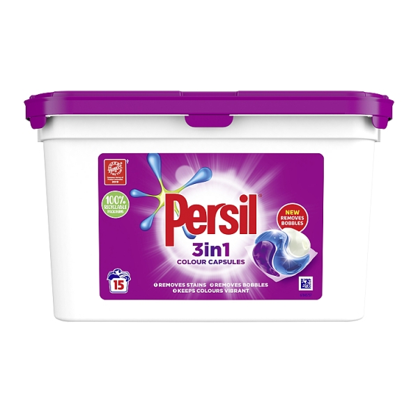 Buy Persil Capsules Colour 15's PK4 Wholesale From Kadona Wholesale Ltd.