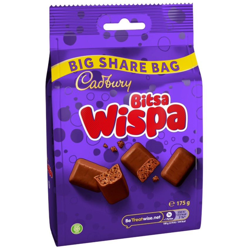 Cadbury Bitsa Wispa 175g PK9 (31st Mar)