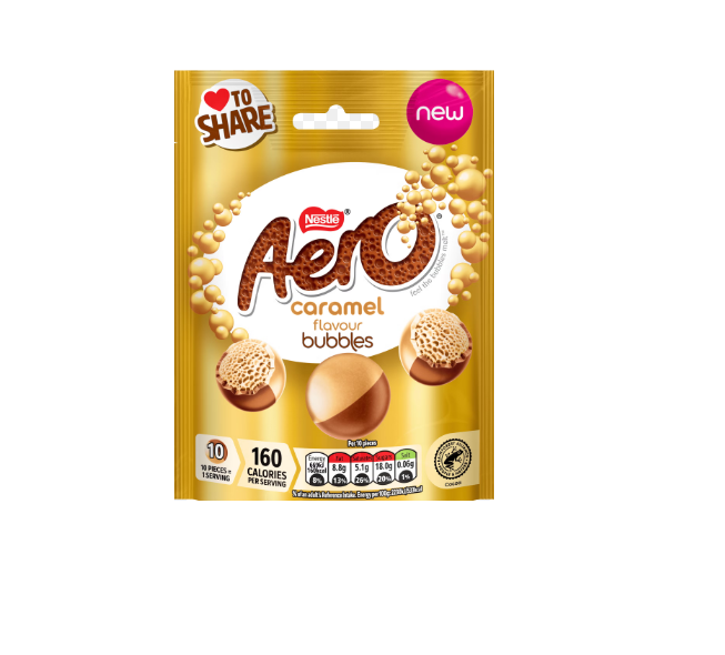 Aero Caramel Bubbles Pouch 92g PK8