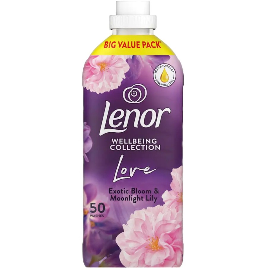 Lenor Exotic Bloom & Moonlit Lily 50 Wash 1.65ltr PK6