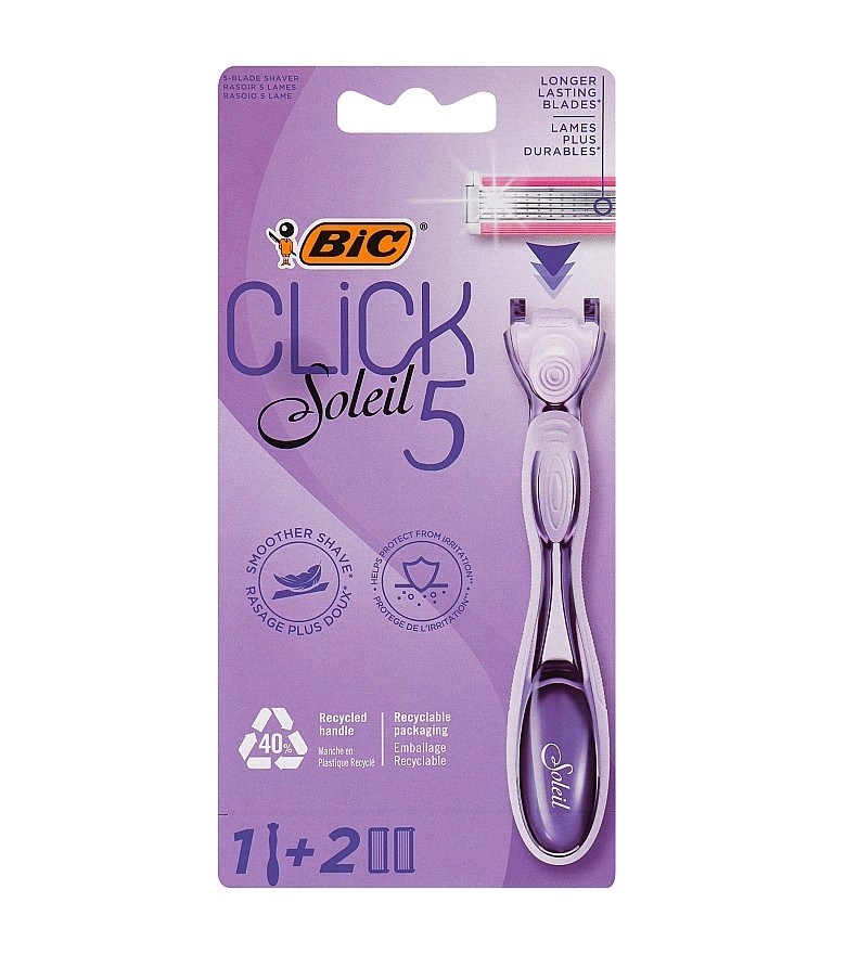 Bic Click Soleil 5 Handle and Blade System PK10